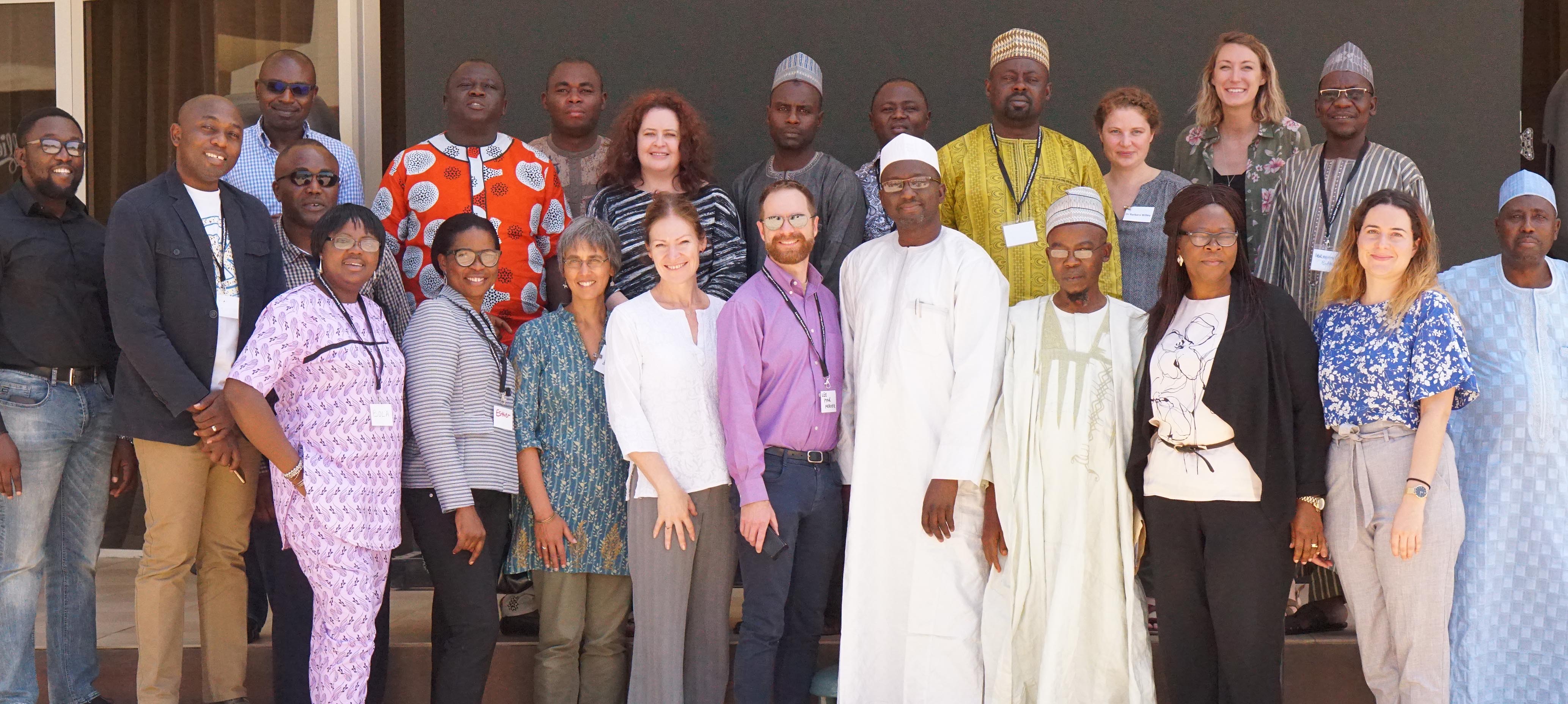 A group picture taken in Abuja, Nigeria. 